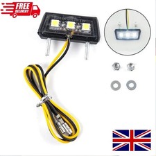 Universal Motorcycle Number Plate LED Light 12V Bright White Lamp Scooter Bike