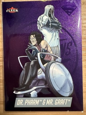 2026 Fleer Ultra Superman Dr. Pharm & Mr. Graft Purple Medallions Insert #M-48