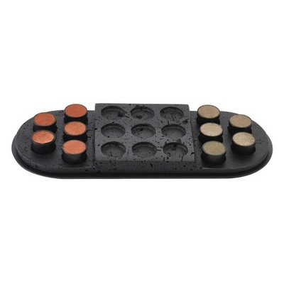 Tischspiel - Tic-Tac-Toe - Modernes Drei-Gewinnt edles Brettspiel Élégance
