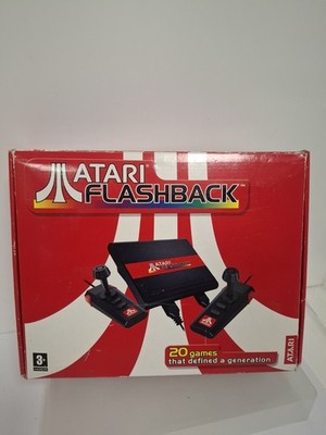 Atari Flashback Boxed Mini Konsole mit 2 Controllern Netzstecker & 20 Spielen