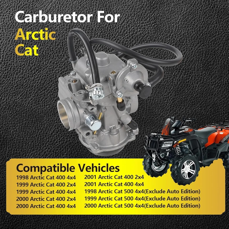 Carburador para Arctic Cat 400 2x4 1999-2001, 400 4x4 1998-2001,...  Foto 3 de 4