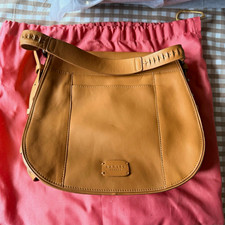 Radley London Tan Leather Shoulder Bag, Magnetic Closure, Inner Pockets