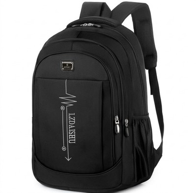 Modern Laptop Backpack Water Resistant School Travel Work Black ￼