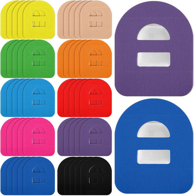 50 Pieces Adhesive Patches Compatible with Omnipod 5 Shower Waterproof Pre-Cut A