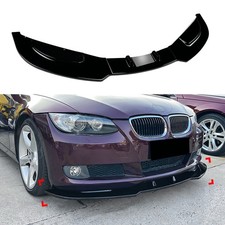 Für BMW 3er E92 E93 2006-2013 Frontstoßstange Spoiler Splitter Lippe Schwarz Neu