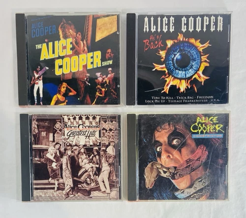 Alice Cooper CD Lot Show + He’s Back + Greatest Hits + Constriction