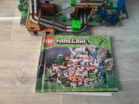 LEGO Minecraft: The Mountain Cave (21137) 100% Complete  W/  Manual no box