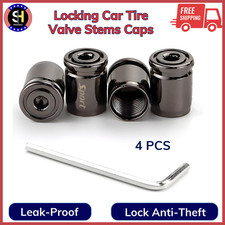 4 Pcs Locking Car Tire Valve Stems Caps Anti-theft Auto Wheel Valve Stem Covers 4 Pcs Locking Car Tire Valve Stems Caps Anti-theft Auto Wheel Valve Stem Covers