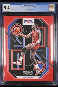 Michael Jordan PSA Magazine January 2024 CGC 9.4 Chicago Bulls Red Cover Rare