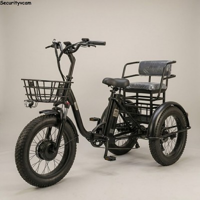 E-Dreirad 20 Zoll 48V 12Ah Alltag Pendler 50km Reichweite Sicher 25km/h LCD