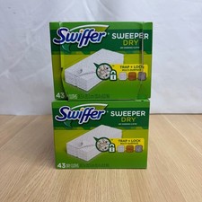 Swiffer Sweeper Dry Refills Lot of 2 Boxes 43 Count Each 1 Sealed, 1 Almost Full