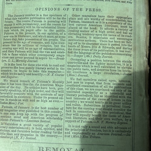 1856 February Putnam’s Monthly - Picture 24 of 24
