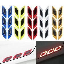 6pcs Set Car Reflective Stickers - Anti-Scratch Safety Warning for Moto Truck Au