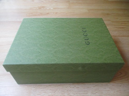 Gucci Empty Shoe Box Green Holiday 15 7/8" L x 6" H x 11 1/8" W