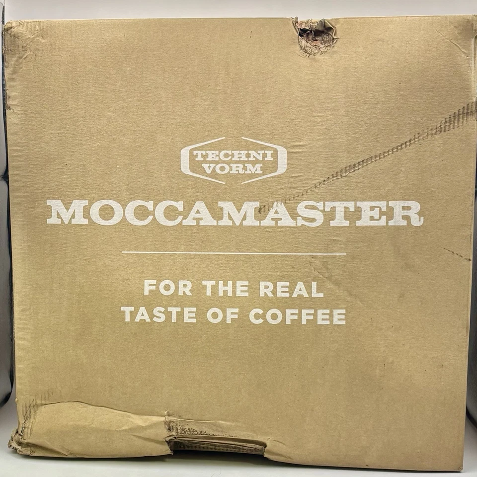 Moccamaster Technivorm KB Cafetera Manual Parada de Goteo Plateada Cepillada Nueva OB Foto 2 de 4