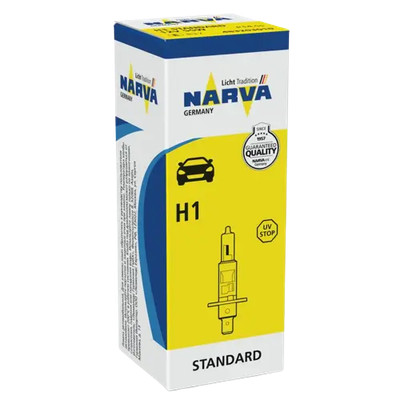 H1 Autolampe Glühbirne Birne H1 12V 55W P14,5s HALOGENE NARVA