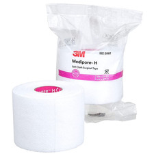 3m 2862 Medipore H Soft Cloth Surgical Tape 2" x 10 Yards - 2 Rolls