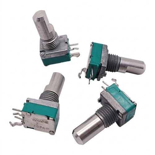 ALPS RK097 Potentiometer, MONO, 3-Pin, D-Welle, mit Schalter/Stufe A20K /B50K - Bild 6 von 6