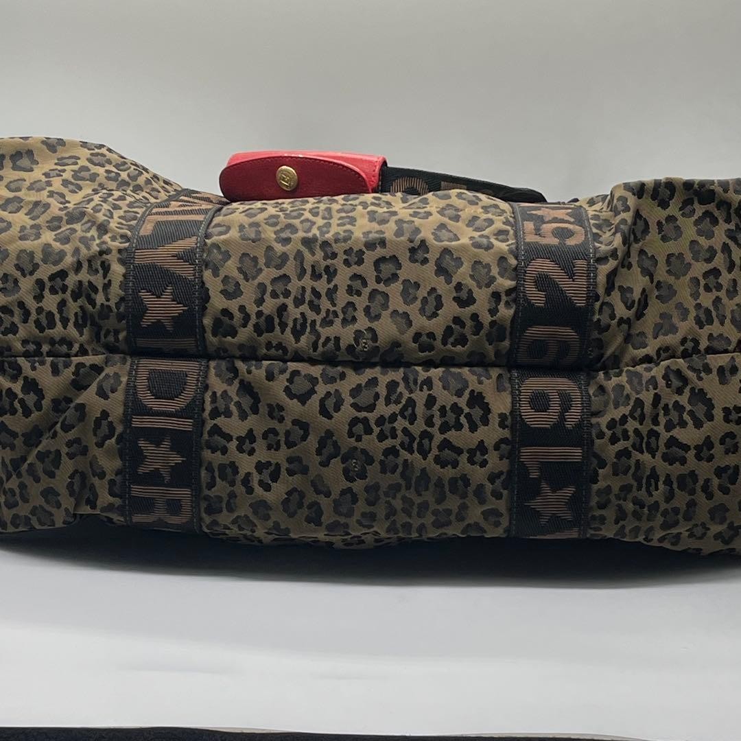 Fendi Leopard Pattern Boston Bag Large Capacity 1… - image 6