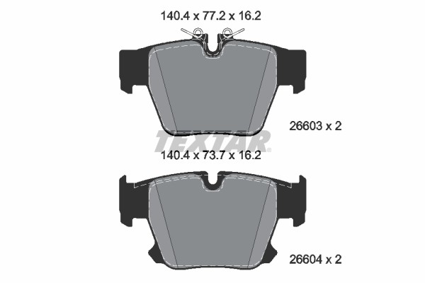 Bremsbelagsatz FÜR BMW 5 (G60, G90, G68), BMW XM (G09) - Textar 2660301-image