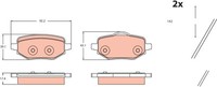 TRW BremsbeläGe Bremsbelagsatz FüR Opel Corsa F P2JO Peugeot 208 II Ub_ Up_