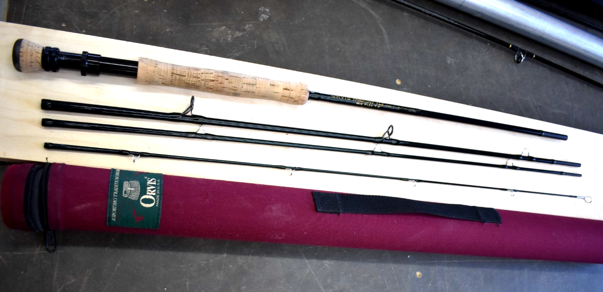 ORVIS 4 piece Trident TLS Mid-Flex 7.0, Length 9', 9 Weight Fly