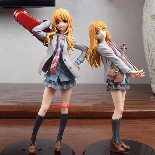 Anime La Tua Menzogna In Aprile Miyazono Kaori Cosplay PVC 20cm Figura Statua Giocattolo Regalo - Foto 1 di 13