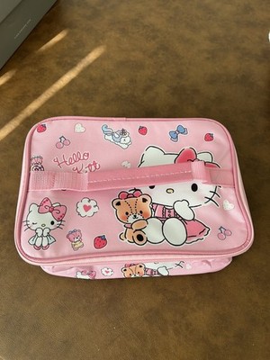 Hello Kitty Inspired Lunch Box Bag Insulation Storage Bag Pink Teddy Bear