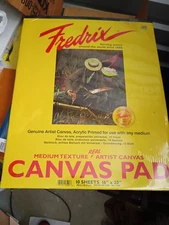 Fredrix Creative Series Pad 16" x 20" White Canvas 10 Sheets 