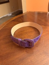 Amanda Smith Genuine Leather Belt Purple Size L