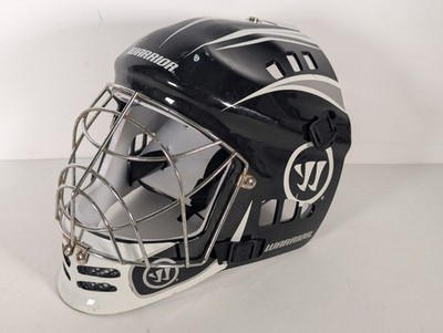 Warrior Ice Hockey Goalie Full Face Mask w/ Cage Black White - Size M/L
