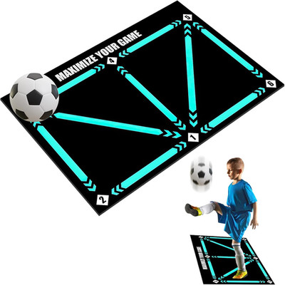 Fussball Matte Ballkontrolle, 60 X 90cm Fußball Trainingsmatte, Fußball Schritt 