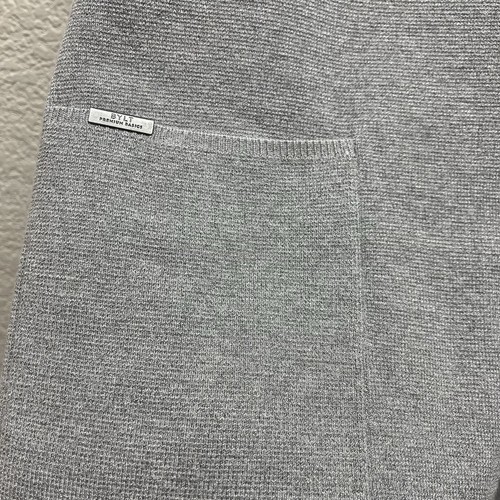 BYLT Doppelstrick offene Strickjacke Pullover Herren Medium neu mit Etikett meliert grau $ 128 unverbindliche Preisempfehlung des Herstellers - Bild 10 von 14