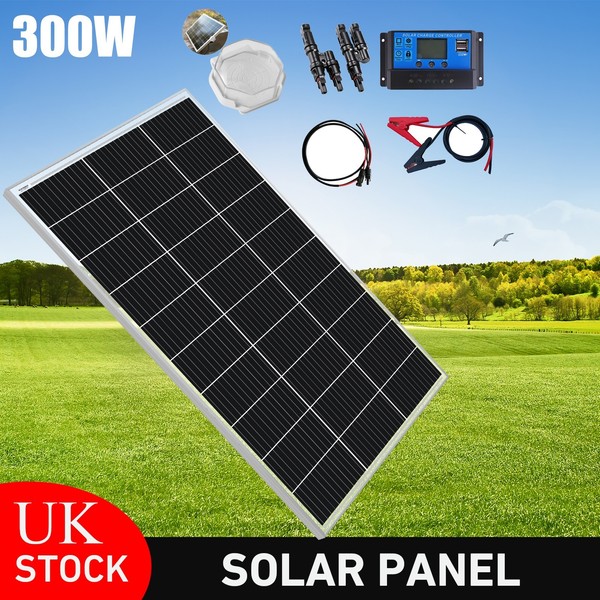 300W Monokristallin Solarmodul Solarpanel Kit FüR Wohnmobil Balkonkraftwerk DE-image