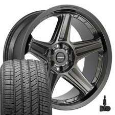 22x10 Defiant Df07 6 Lug Gmc Chevy Ram Bronze Wheels 27550r22 Tires Set