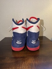 Nike Footsweep Wrestling Shoes Size 8.5 Red White Blue Rare Vintage