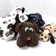 Tonka Pound Puppy Pups Plush Toys Litter Newborn Brown Black White Vintage 1985