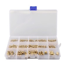 Threaded Inserts M5 Nuts Threaded Knurled 15 Sizes 300 Pcs 7 Models