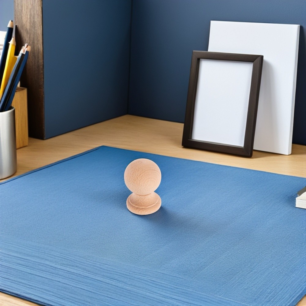  2pcs Bed Post Finials: 6 cm Ball Finial Tops Wooden Fence Topper Caps - Curtain