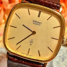 Seiko Chario Vintage Mens Watch Wrist Quartz Dress Timepiece for Men wrist 18cm