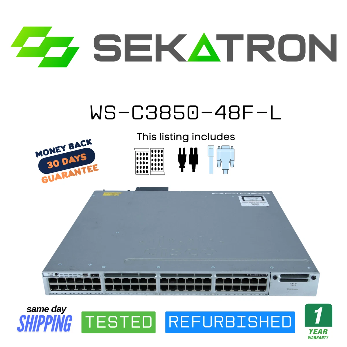 Cisco Catalyst WS -C3850 3 Layer Enterprise Network Switches for