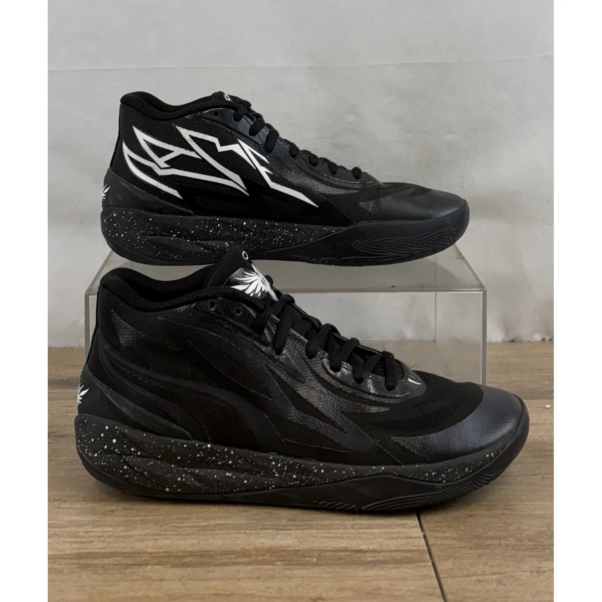Puma MB.01 Low Black White Basketball Shoes Men display picture 1