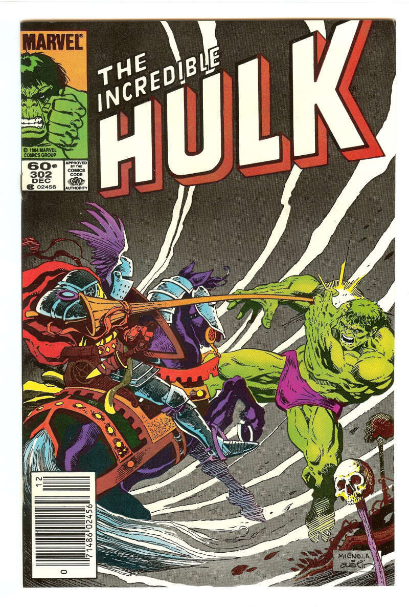INCREDIBLE HULK #302 9.2 // MIKE MIGNOLA COVER MARVEL COMICS 1984