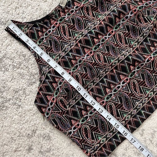 Vintage Necessary Clothing Crop Top Boho Button Back 70s Southwest Approx Small - Picture 5 of 7