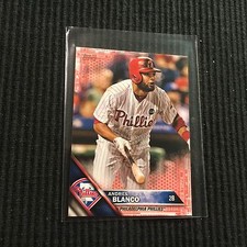 2016 TOPPS MINI FACTORY #383 ANDRES BLANCO *RED BORDER #1/5*  PHILLIES