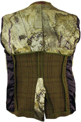 GIBSON LONDON MENS 40" GREEN MIX MODERN ELBOW PATCH TWEED JACKET - Picture 9 of 11