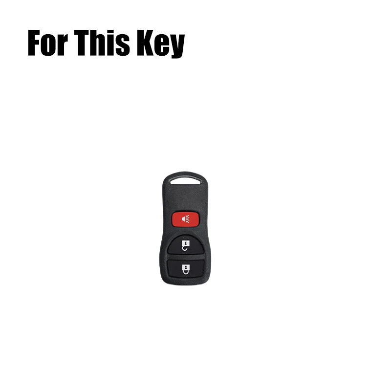 Funda Carcasa Llavero Coche Aleación Zinc Cuero Para Nissan Frontier Sentra 350Z Xterra Foto 2 de 4