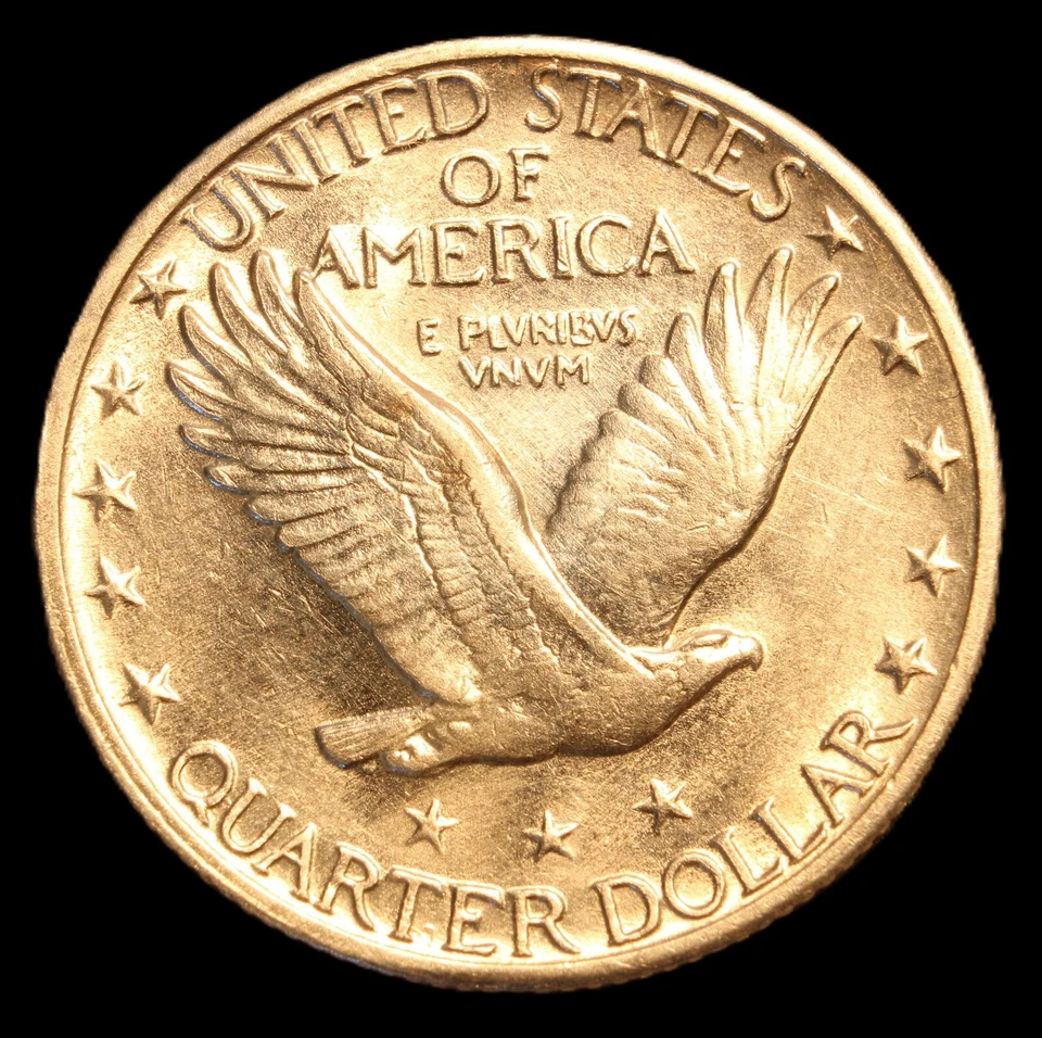 1929-S Standing Liberty Silver Quarter GEM BU - SVN529 - Image 4 of 4