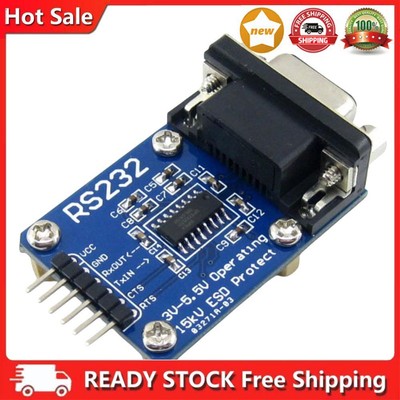 Waveshare RS232 zu TTL Seriell 3V-5,5V DB9 zu TTL Konverterplatine ESD Streifenk
