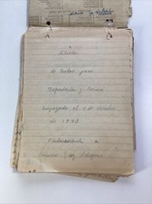 Peru Handmade Recipe Book Vtg 1952 Made By Carmen Ruiz Orbegozo Many Notes OOAK